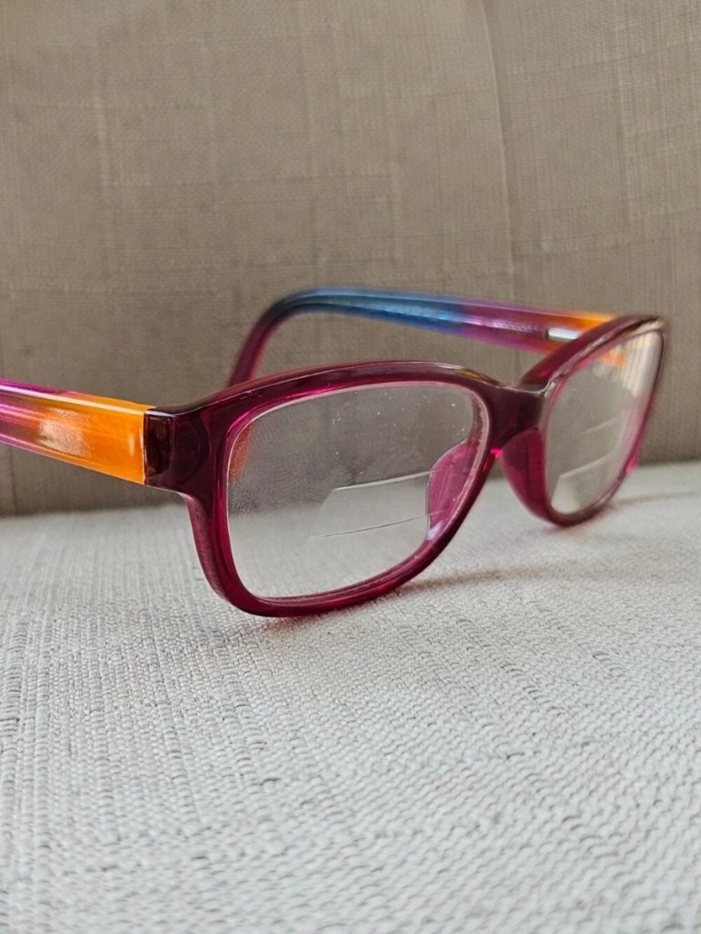 Runway Tween Women Eyeglasses Frame Pink Eyewear Multi Color Temple Glasses